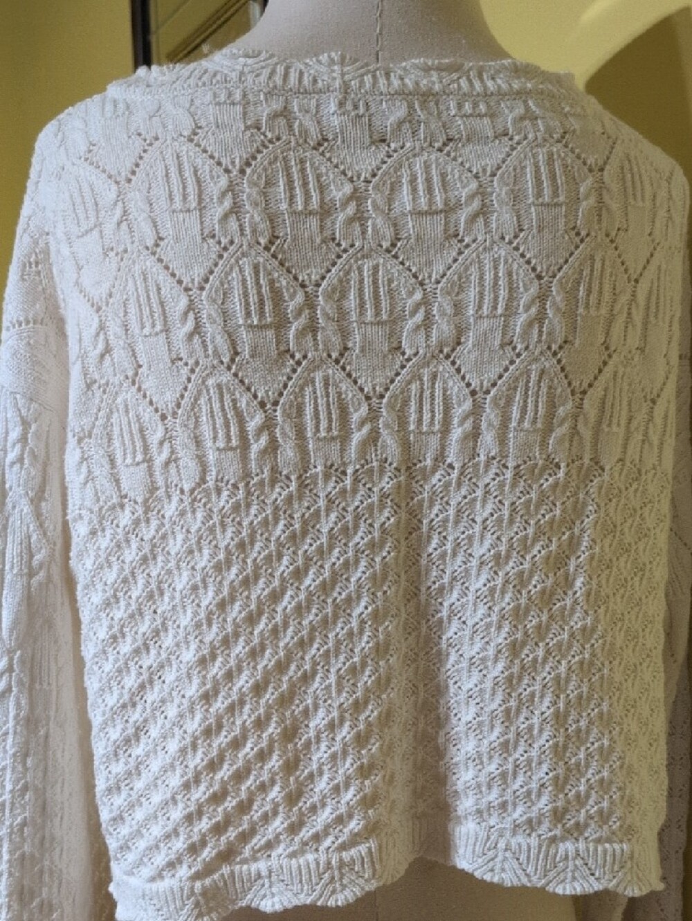 Sincerly Jules Cream Knit Button-Front Cardigan - Picture 7 of 10